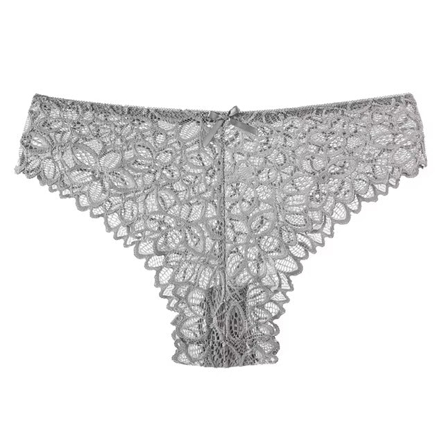 Lingerie Lace Low-waist Transparent High Elasticity G String Underpant Panties