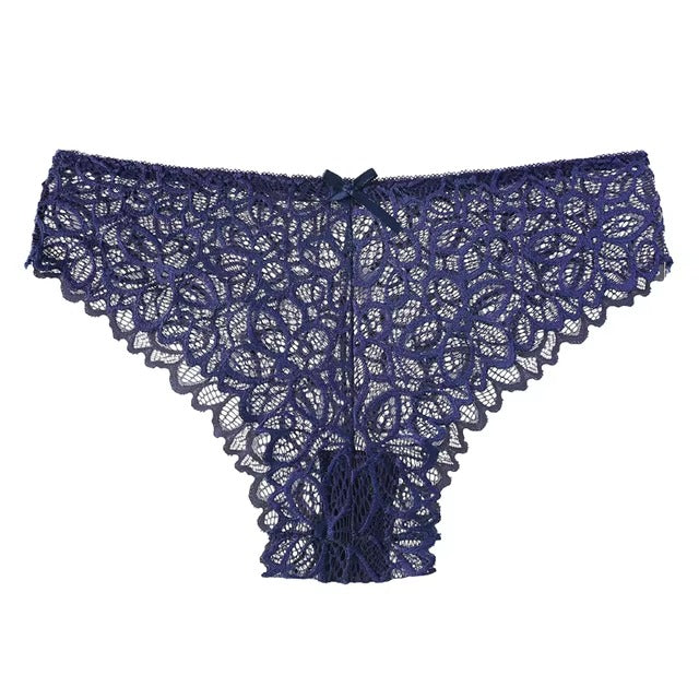 Lingerie Lace Low-waist Transparent High Elasticity G String Underpant Panties