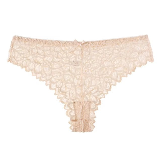 Lingerie Lace Low-waist Transparent High Elasticity G String Underpant Panties