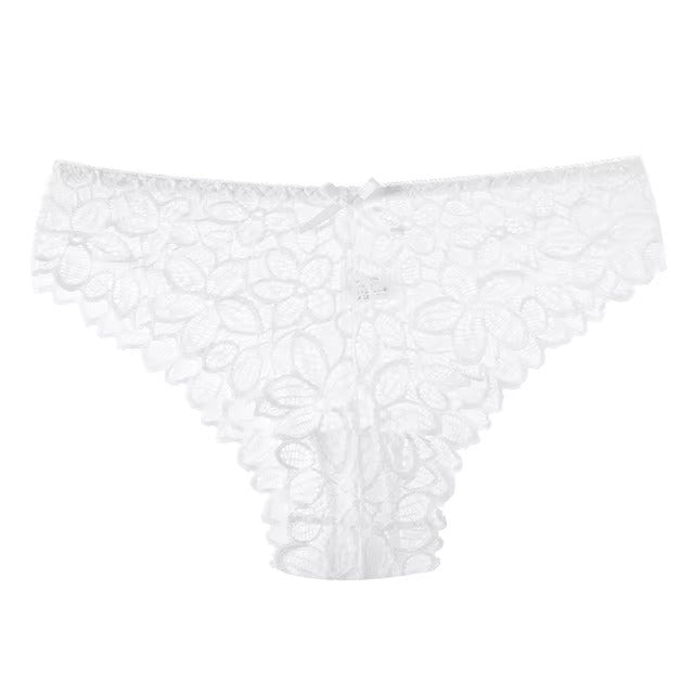 Lingerie Lace Low-waist Transparent High Elasticity G String Underpant Panties