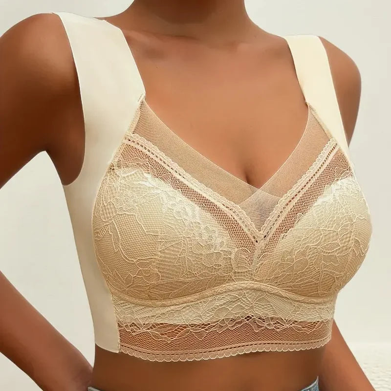 Lingerie Lace Push Up Ice Silk Deep V Plus Size Cup underwear