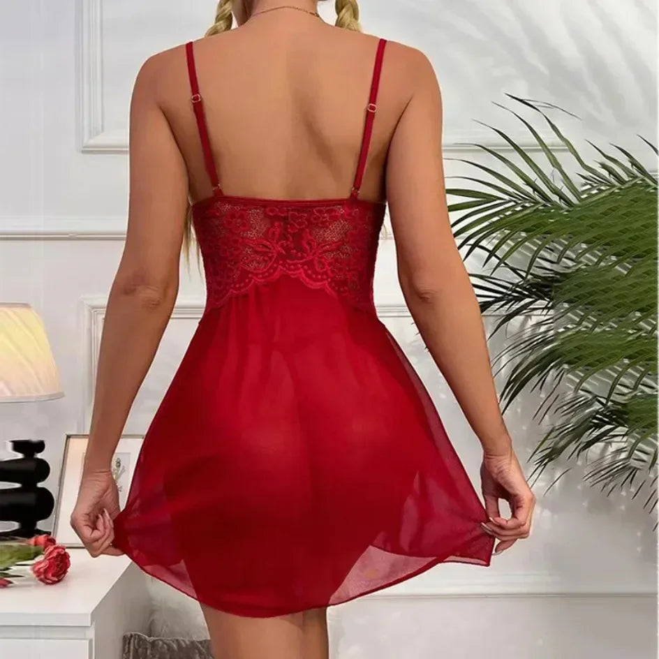 Lingerie Lace Sleepwear Transparent Porn Teddy Costume Nightwear