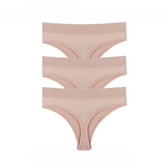 Lingerie Low Waist Seamless Comfort Underwear G String Thong Breathable 3Pcs Panties