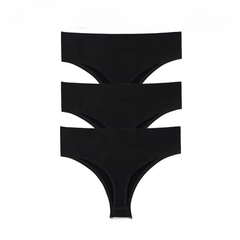 Lingerie Low Waist Seamless Comfort Underwear G String Thong Breathable 3Pcs Panties