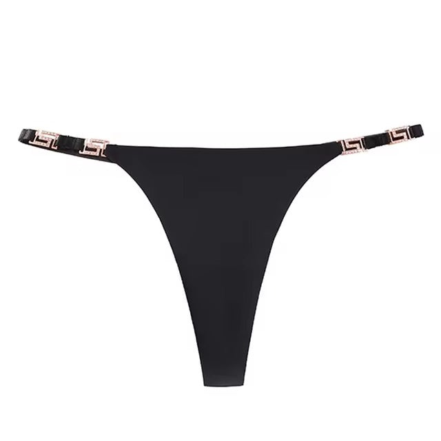 Lingerie Low-waist Diamond Chain Underwear Metal Decoration G String Panties