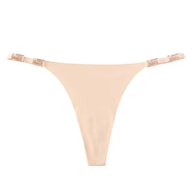 Lingerie Low-waist Diamond Chain Underwear Metal Decoration G String Panties