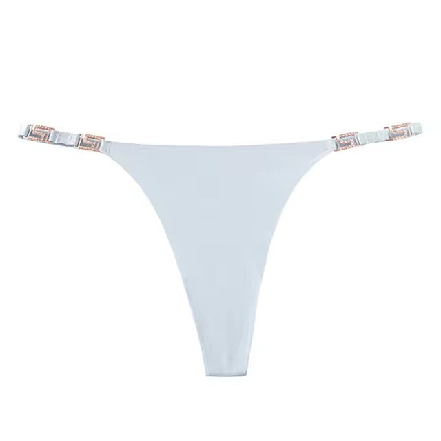 Lingerie Low-waist Diamond Chain Underwear Metal Decoration G String Panties