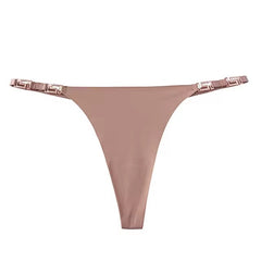 Lingerie Low-waist Diamond Chain Underwear Metal Decoration G String Panties