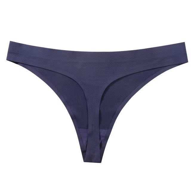 Lingerie Solid Thong No trace Breathable G String Intimates Low-waist Panties