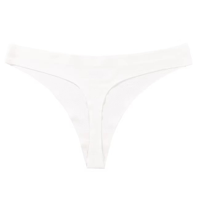 Lingerie Solid Thong No trace Breathable G String Intimates Low-waist Panties