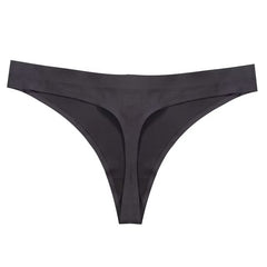 Lingerie Solid Thong No trace Breathable G String Intimates Low-waist Panties