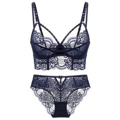 Lingerie Push Up Lace Underwear Set Embroidery Pantie
