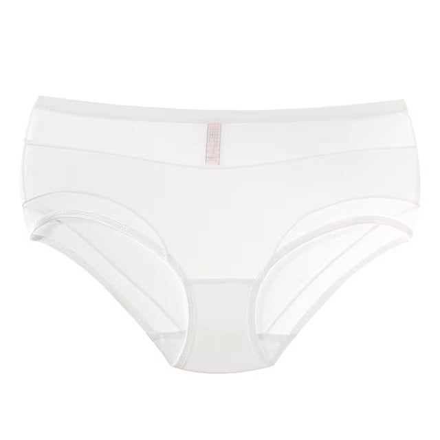 Lingerie Satin Low-waist Lace Transparent Mesh Silky Temptation G String Comfortable Panties