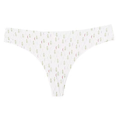 Lingerie Seamless Low-waist Printing Underwear G String Temptation Panties