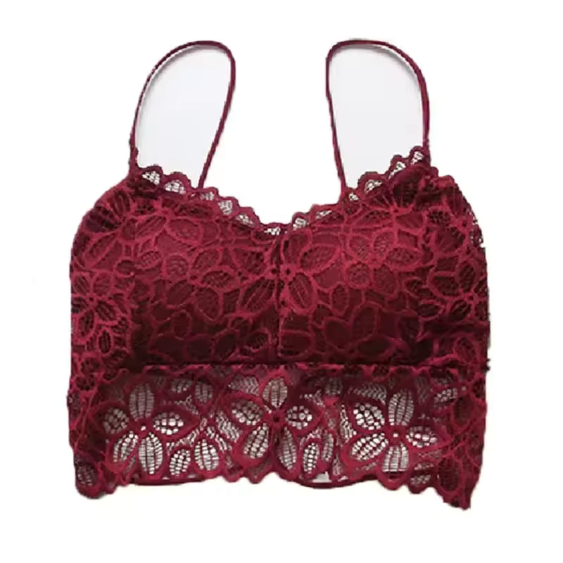 Lingerie Seamless Strapless Lace Push Up Bralette Brassiere Bras