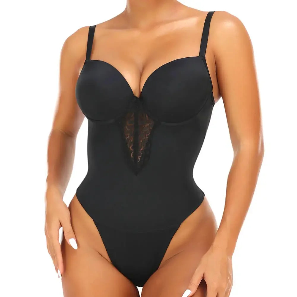 Lingerie Lace Shapewear Colombianas V-collar Bodysuit Underwear