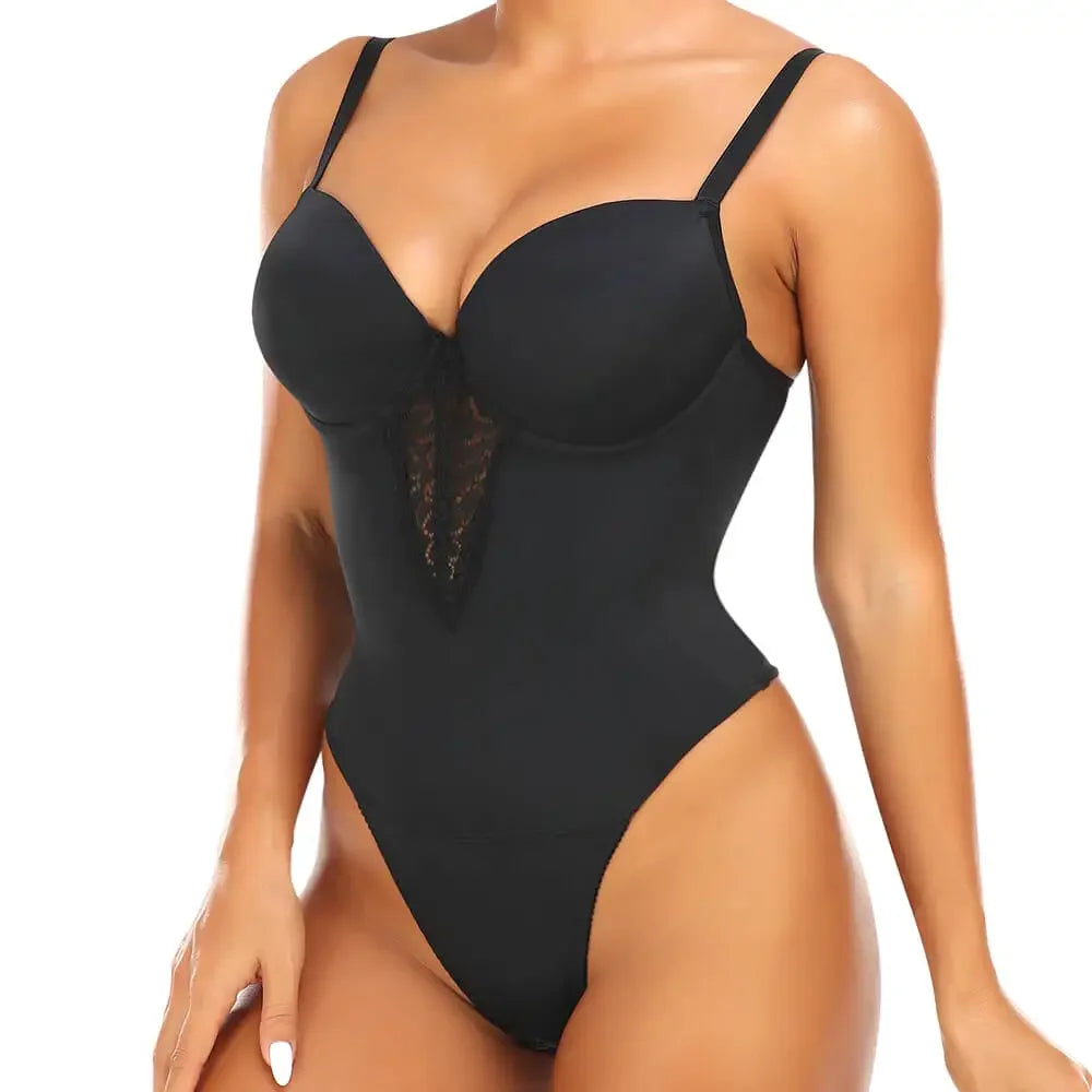 Lingerie Lace Shapewear Colombianas V-collar Bodysuit Underwear