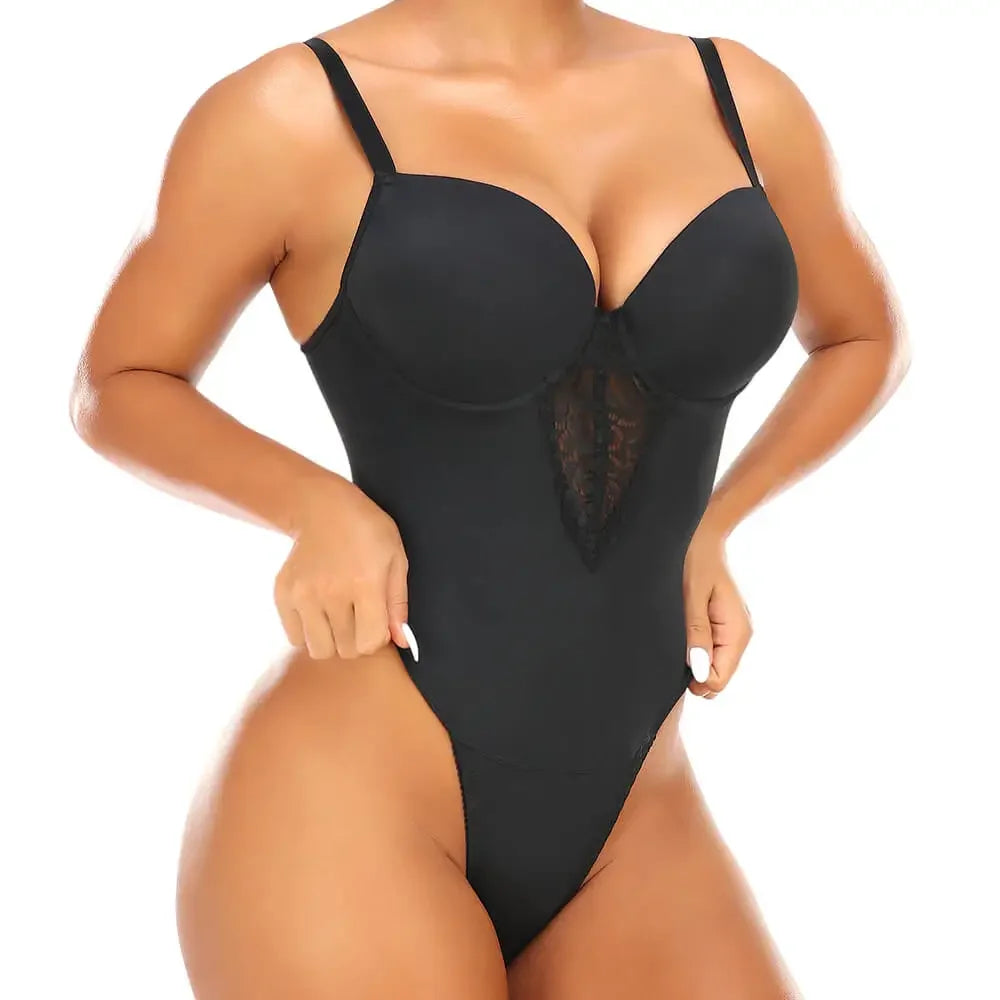 Lingerie Lace Shapewear Colombianas V-collar Bodysuit Underwear