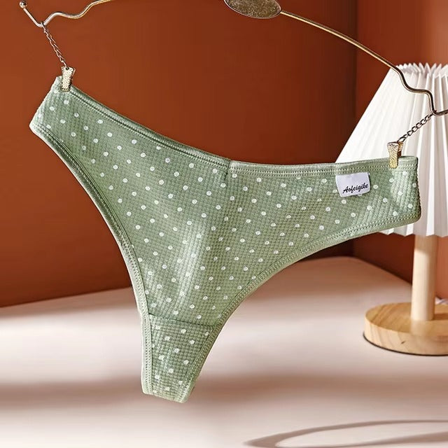 Lingerie V Waist Cotton Low-waist G String Thong Underwear Comfort Breathable Panties