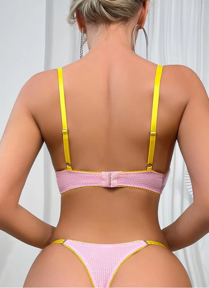 Luxury Comfortable Thin Intimate Push Up Bra Underpants 2 Pieces