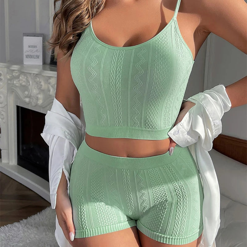 Micro Underwear Solid Color Wearing Outside Bra and Panties Sets