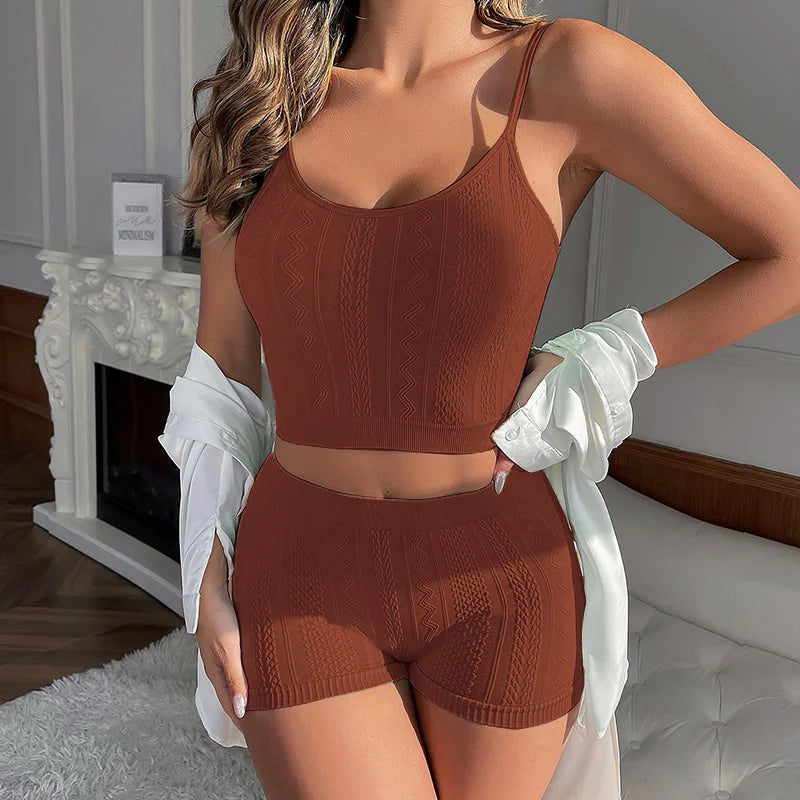 Micro Underwear Solid Color Wearing Outside Bra and Panties Sets