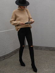 CHESTER KNIT JUMPER - MOCHA