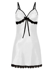 Open Shoulder Bows Polyester Lingerie