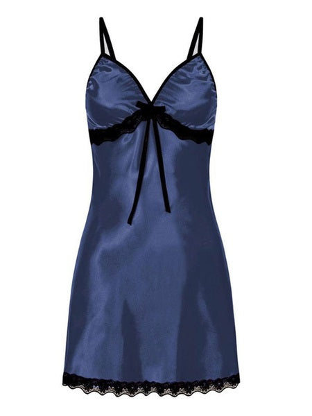 Open Shoulder Bows Polyester Lingerie