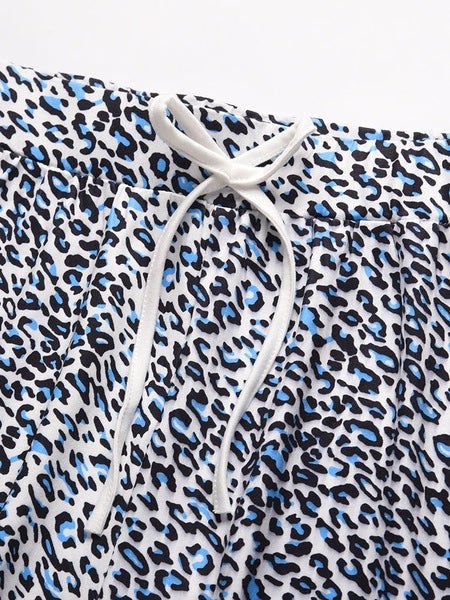 Pajamas Giraffe Print Turndown Collar Long Sleeves Polyester Lingerie Sleepwear