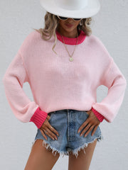 KASMERE KNIT SWEATER - BABY PINK