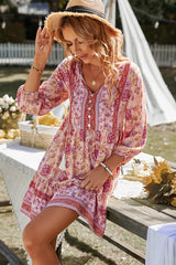 RINA BOHO DRESS - PINK