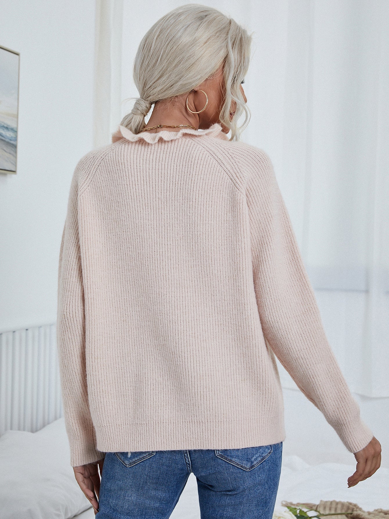 MAKEDO Pink Knit Sweater