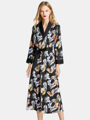 Printed Long Sleeve Casual Nightgown