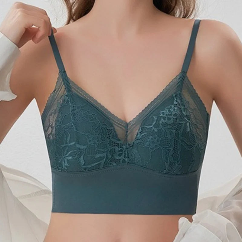 Push Up Padded Underwear Comfort Brassiere Non-wire Lace Lingerie Seamless Bras