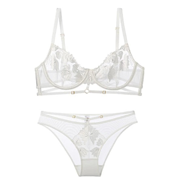 Push Up Brassiere Lace Hollow Out Underwear Set Lingerie