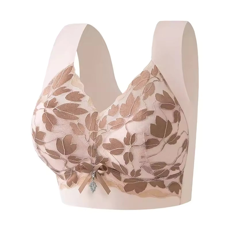Push-up Anti-Sagging Underwear With Large Breasts And Small Breasts Seamless Lace Bra