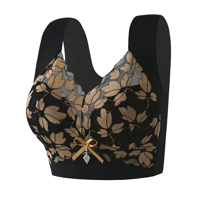 Push-up Anti-Sagging Underwear With Large Breasts And Small Breasts Seamless Lace Bra