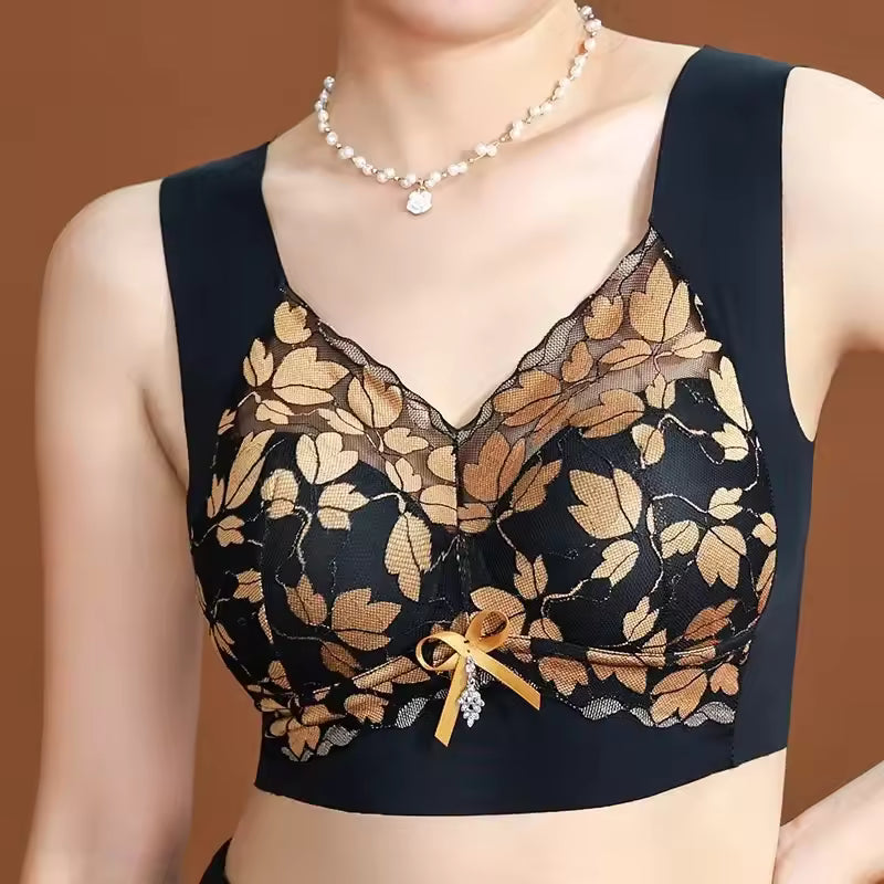 Push-up Anti-Sagging Underwear With Large Breasts And Small Breasts Seamless Lace Bra