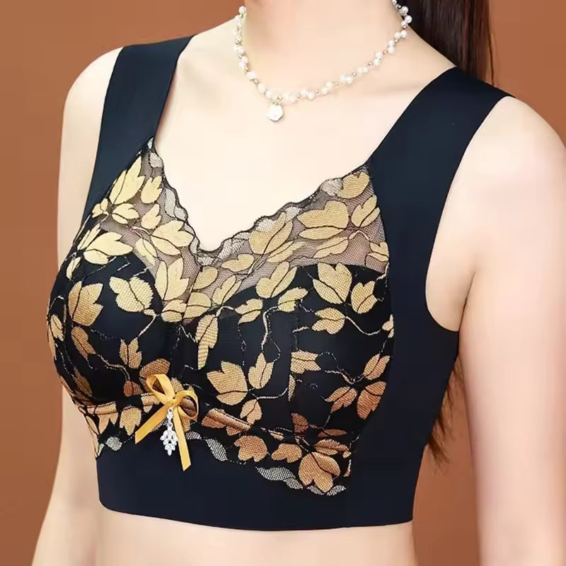 Push-up Anti-Sagging Underwear With Large Breasts And Small Breasts Seamless Lace Bra