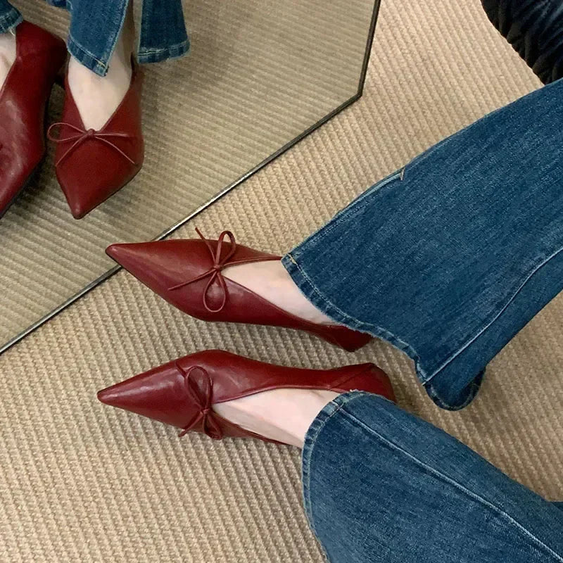 Elegant Shoes Low Heel Shallow Gold Pointed Toe Pumps Office Shoes Zapatos De Mujer