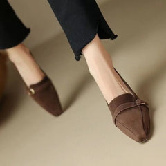 High Heels Loafers Office Elegant Dress Trendy Pointed Toe Low-top Shoes Wedding Bridal Quality Shoes