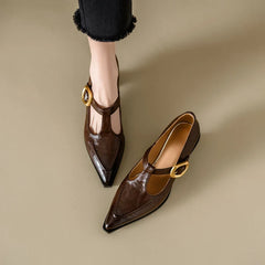 Autumn Split Leather Shoes