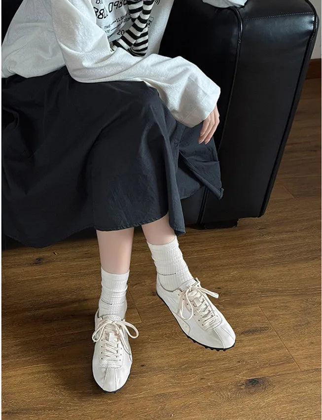 Men High Quality Lace-Up Comfortable Soft Sole Flatsshoes Outdoor Casual Breathable Sneakers Fitness Shoes Male Shoes