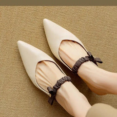 Pointed Toe Slippers High Heels Elegant Slingback Woman Pumps Party Zapatos De Mujer