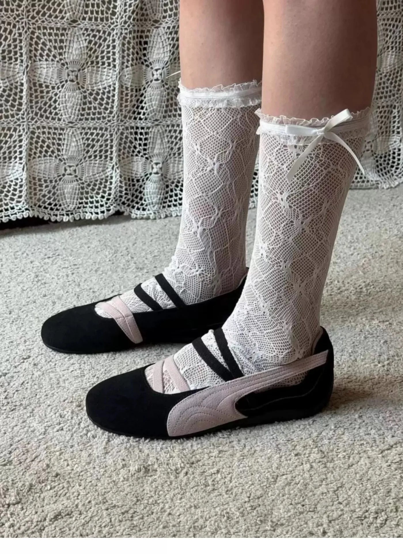Retro multi-color sports shoes