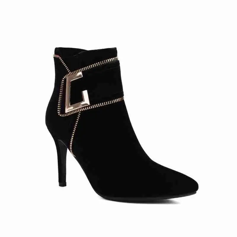 Western Denim Ankle Booties