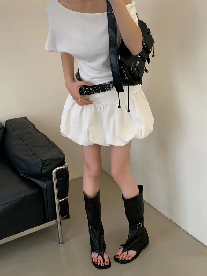 Black Wedge Sandals Woman Thong High Heels Long Boots Belt Buckle Gladiator Shoes Sandal Femmes