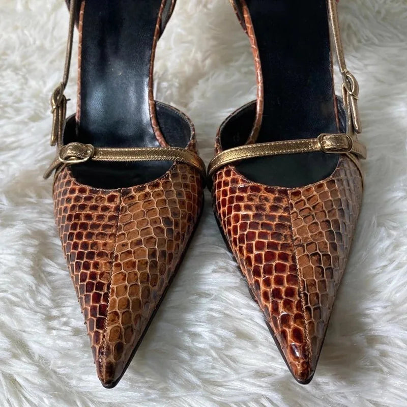 Pointed Toe Thin High Heels Lace Up Retro Street Style Party Brand Pumps Zapatos De Mujer
