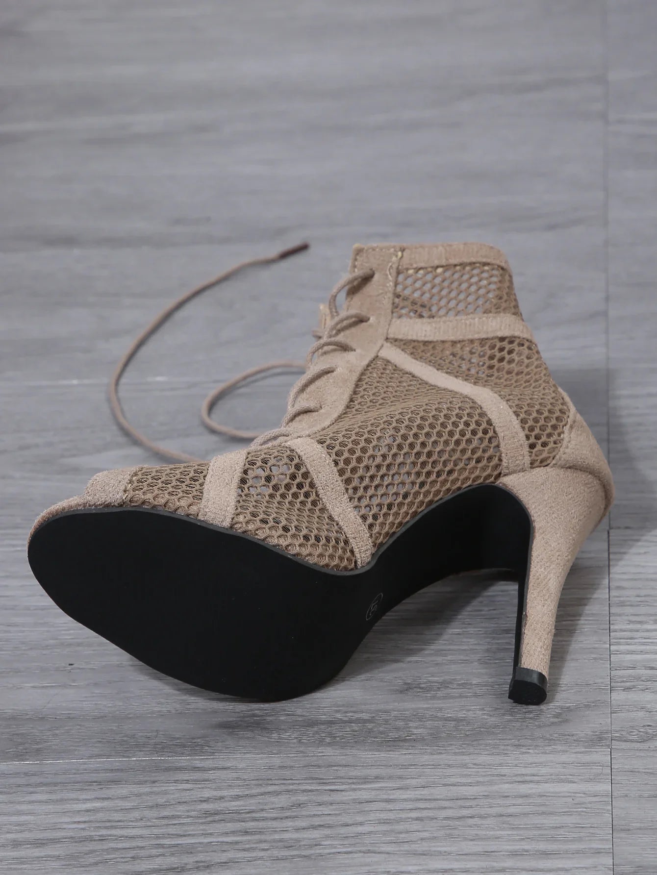 Party Dance Shoes Stiletto Heels Open Toe Sandals Ballroom Indoor Shoes High Heel Pumps